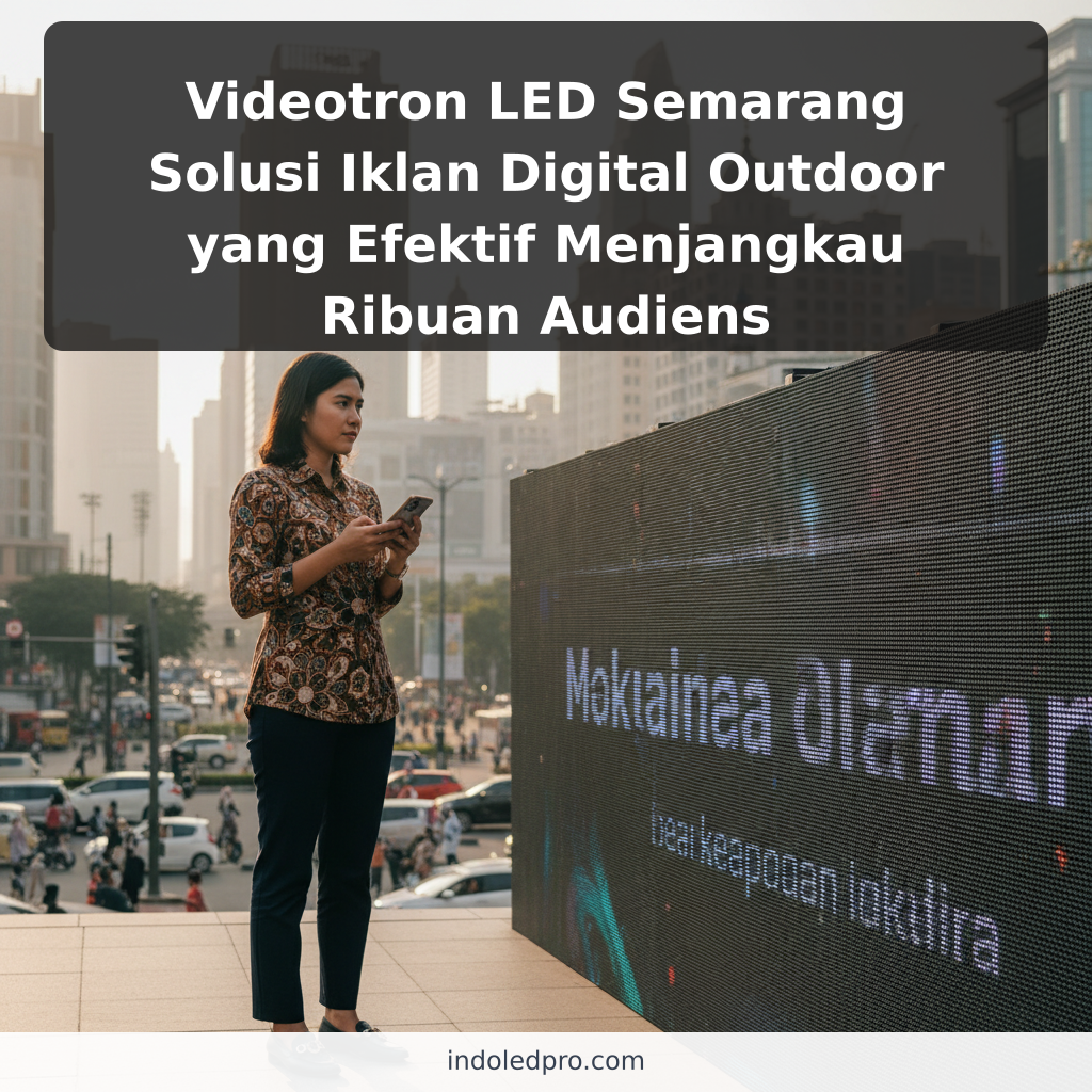 Videotron LED Semarang Solusi Iklan Digital Outdoor yang Efektif Menjangkau Ribuan Audiens - ilustrasi