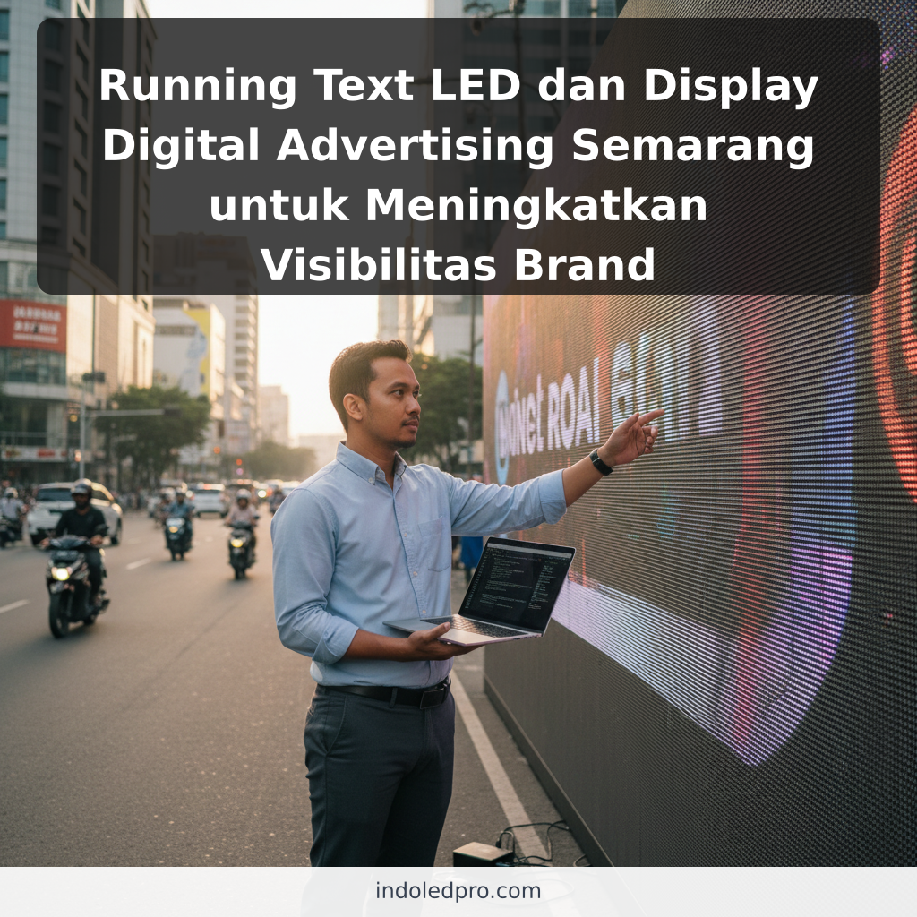 Running Text LED dan Display Digital Advertising Semarang untuk Meningkatkan Visibilitas Brand - ilustrasi
