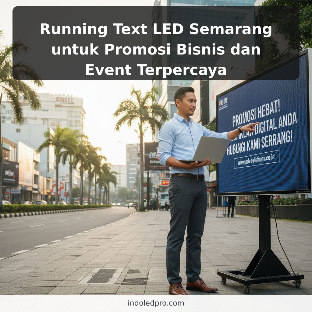 Running Text LED Semarang untuk Promosi Bisnis dan Event Terpercaya