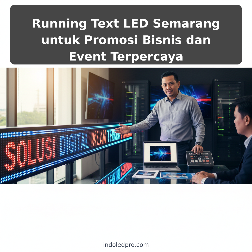Running Text LED Semarang untuk Promosi Bisnis dan Event Terpercaya - ilustrasi