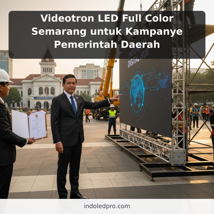 Videotron LED Full Color Semarang untuk Kampanye Pemerintah Daerah