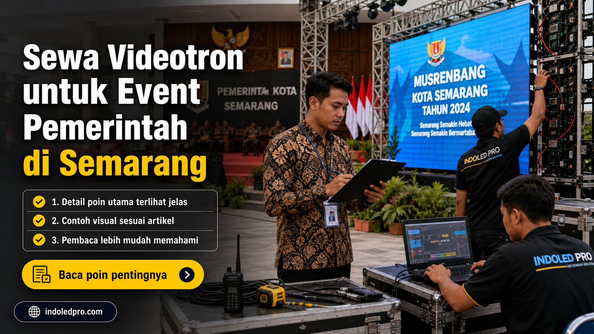 Ilustrasi sewa videotron Semarang - Sewa Videotron untuk Event Pemerintah di Semarang