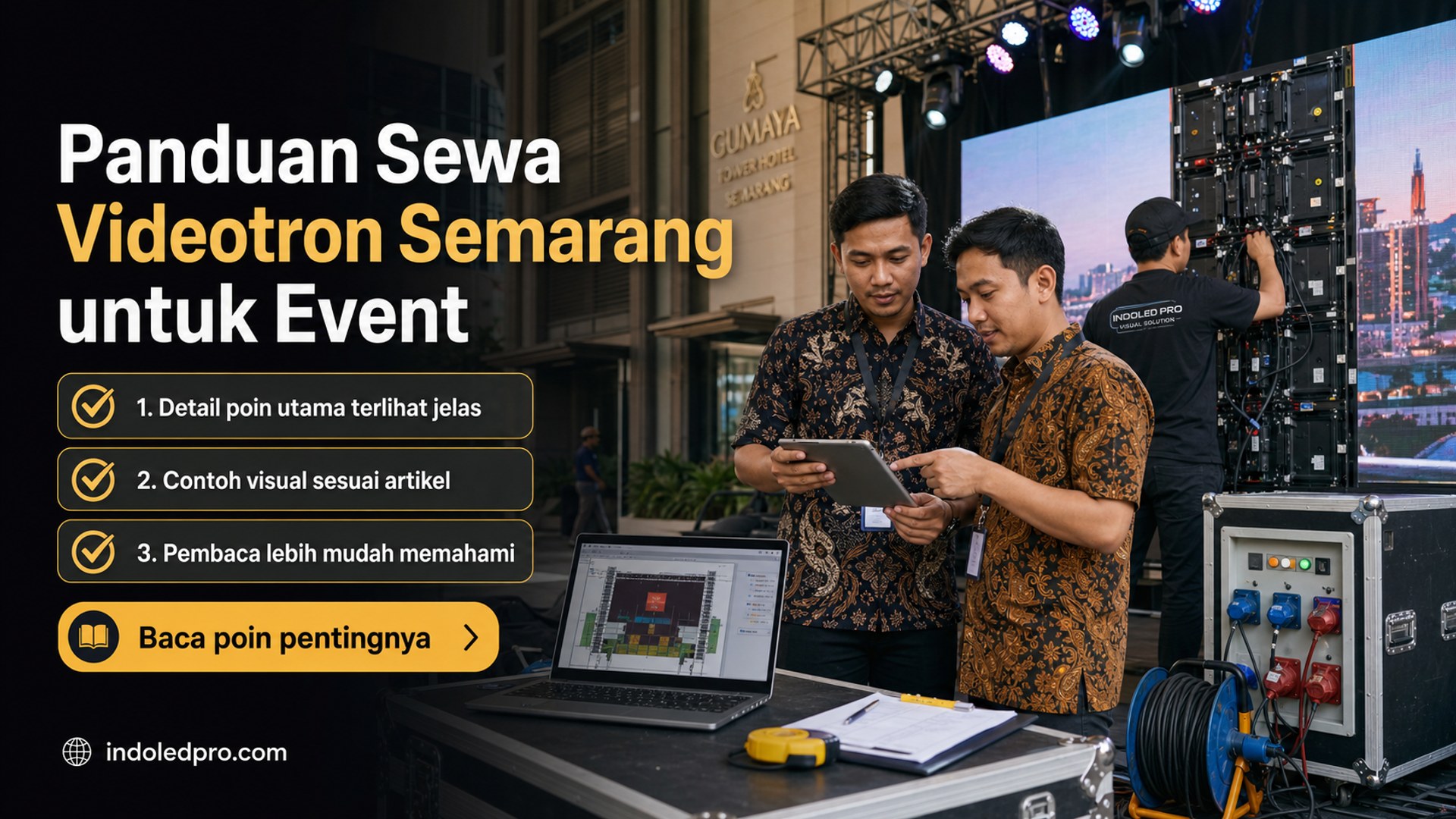 Ilustrasi Panduan Sewa Videotron Semarang untuk Event