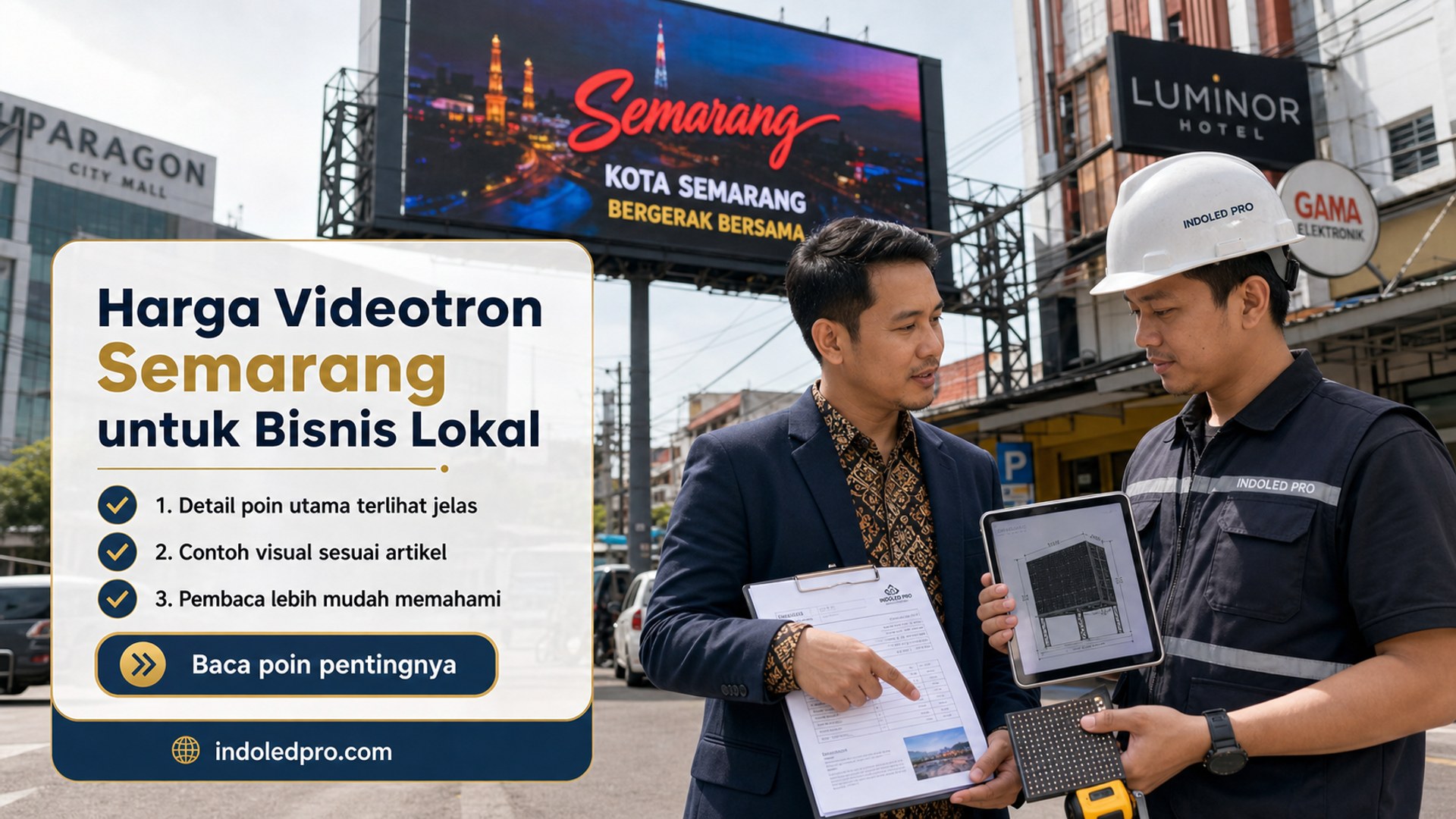 Ilustrasi sewa videotron Semarang - Harga Videotron Semarang untuk Bisnis Lokal