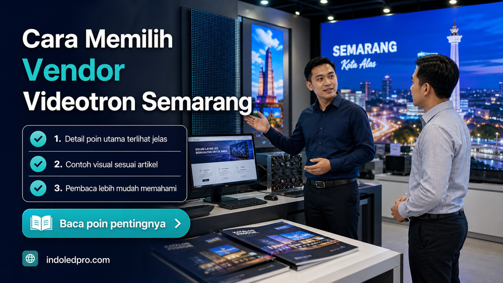 Ilustrasi sewa videotron Semarang - Cara Memilih Vendor Videotron Semarang