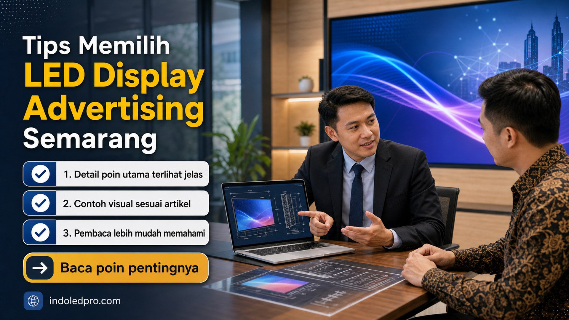 Ilustrasi sewa videotron Semarang - Tips Memilih LED Display Advertising Semarang