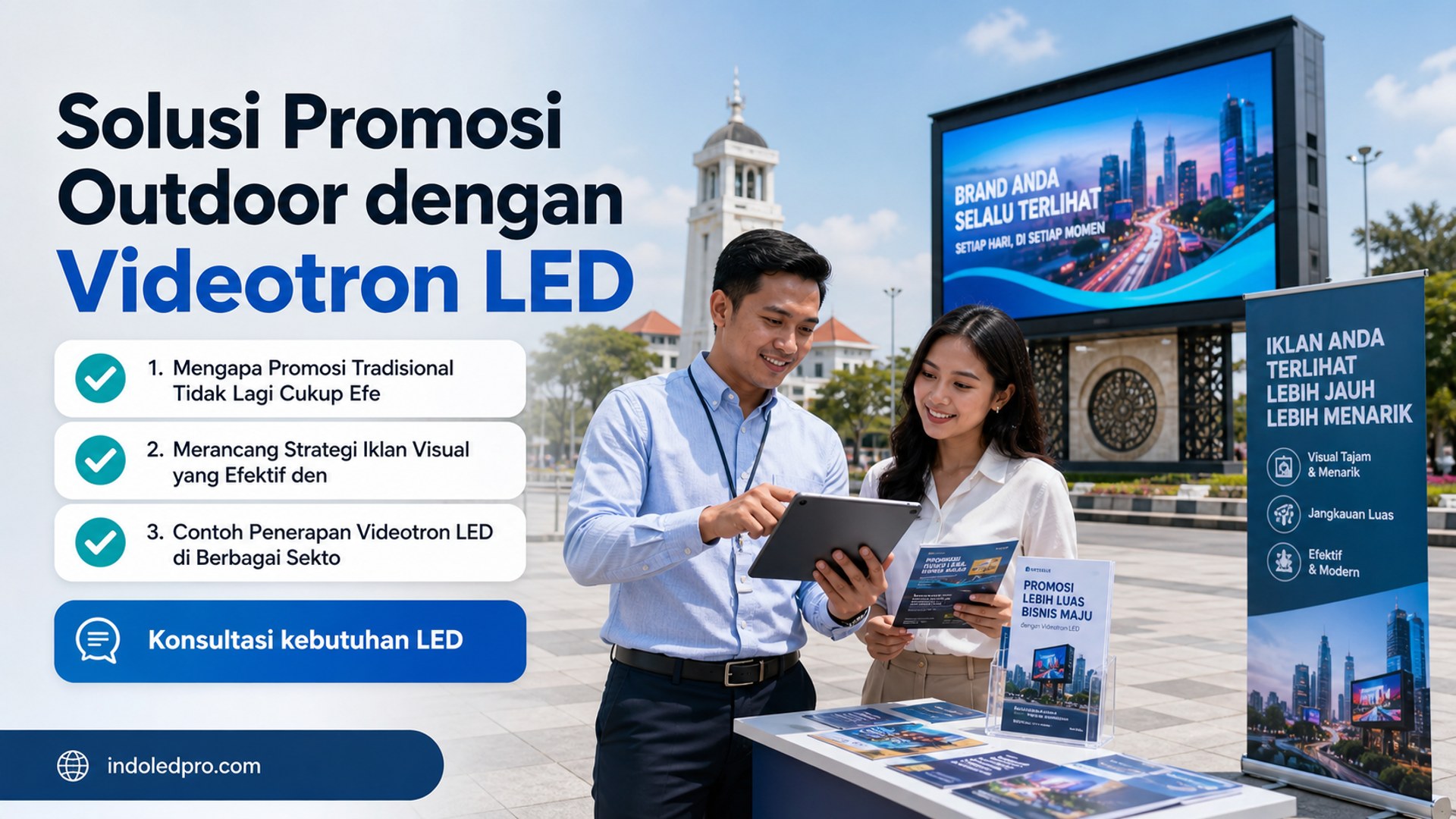 sewa videotron Semarang - Solusi Promosi Outdoor dengan Videotron LED