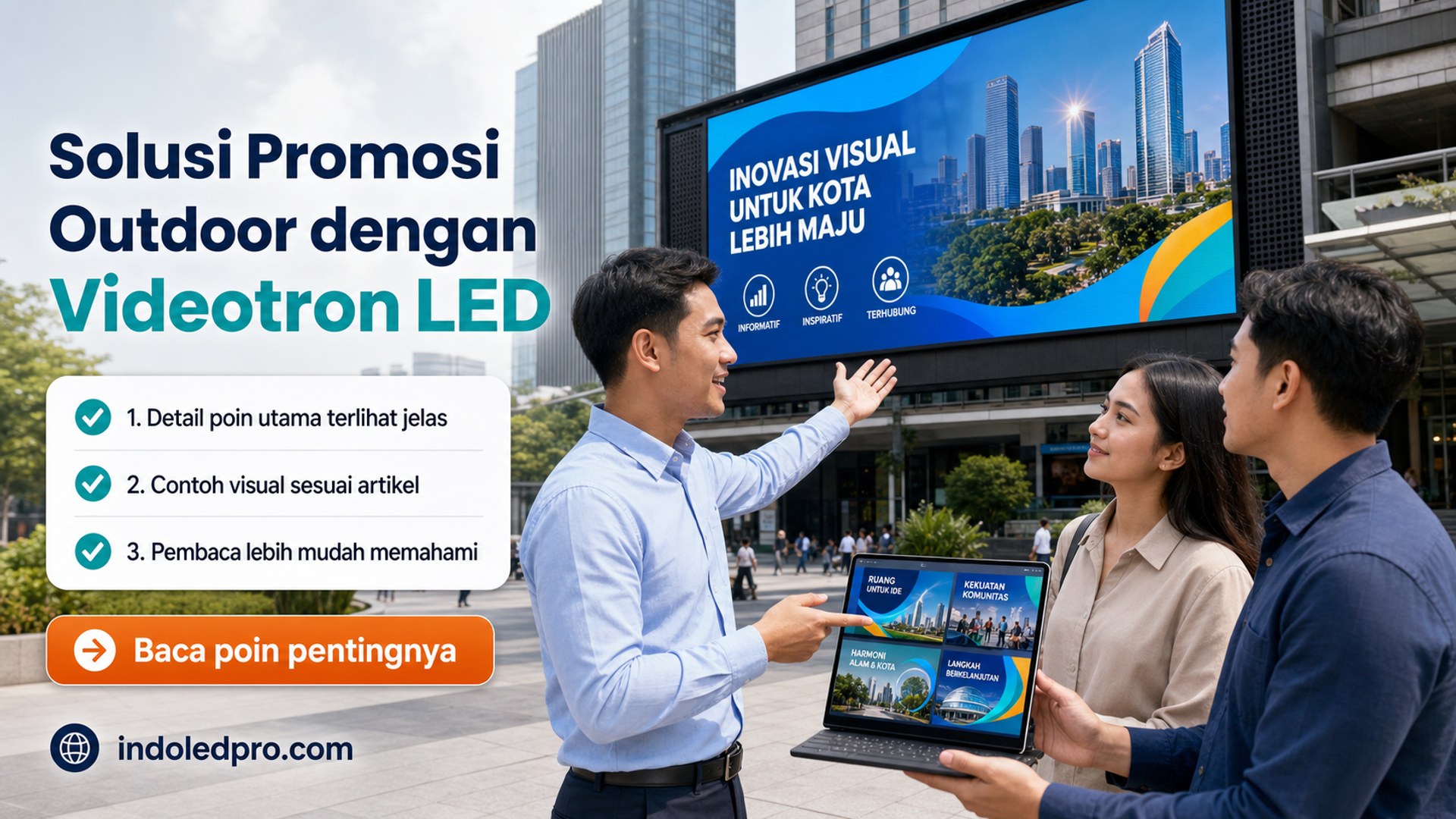 Ilustrasi sewa videotron Semarang - Solusi Promosi Outdoor dengan Videotron LED