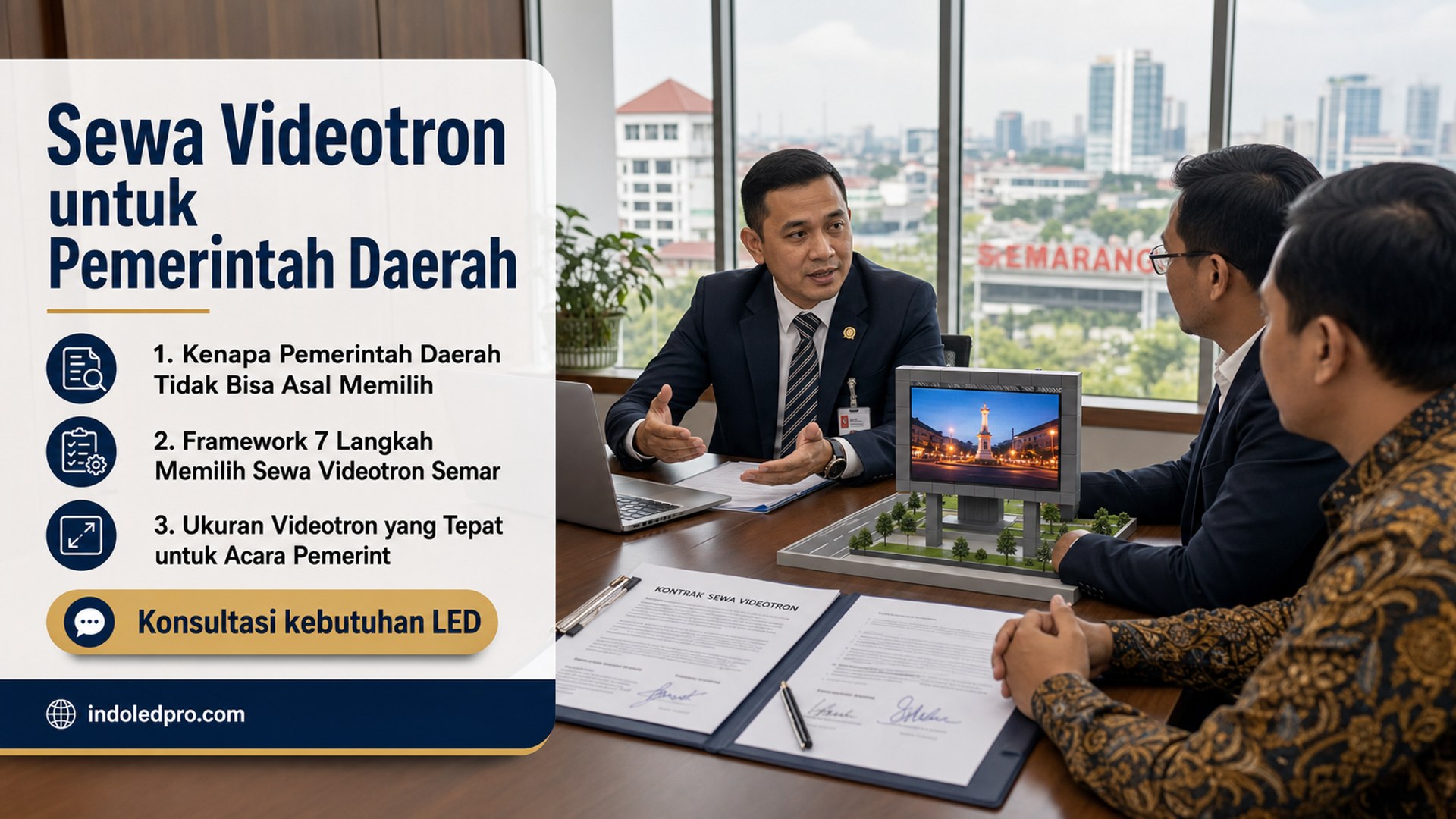 sewa videotron Semarang - Sewa Videotron untuk Pemerintah Daerah