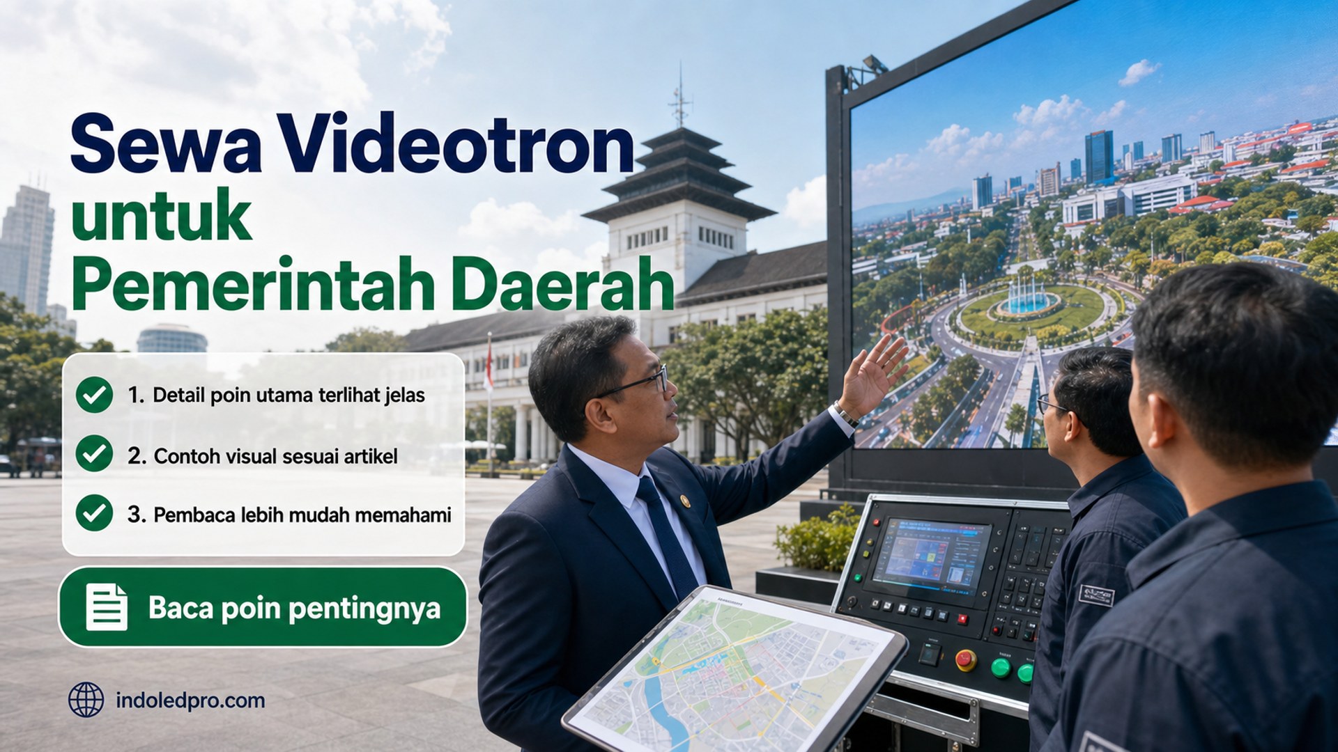 Ilustrasi sewa videotron Semarang - Sewa Videotron untuk Pemerintah Daerah