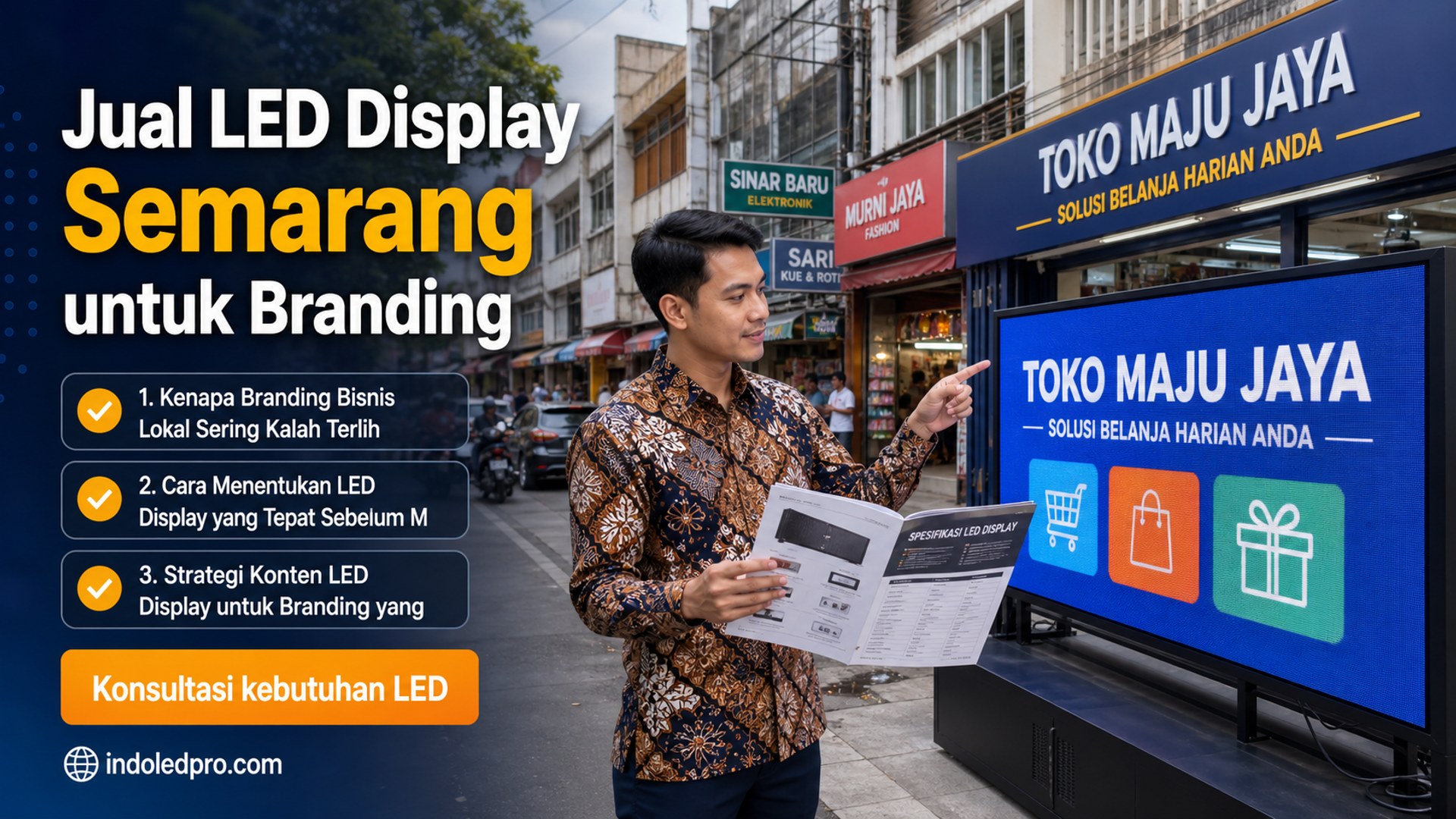 sewa videotron Semarang - Jual LED Display Semarang untuk Branding