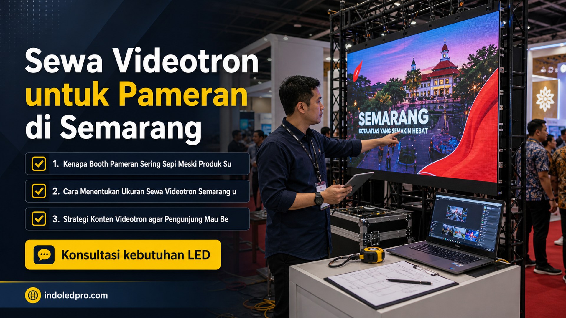 sewa videotron Semarang - Sewa Videotron untuk Pameran di Semarang