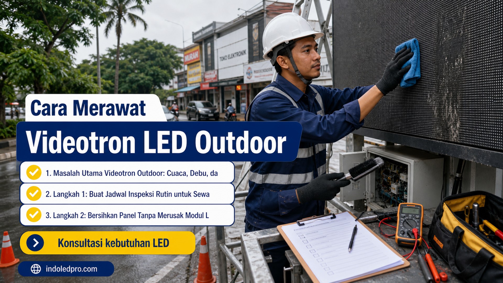 sewa videotron Semarang - Cara Merawat Videotron LED Outdoor