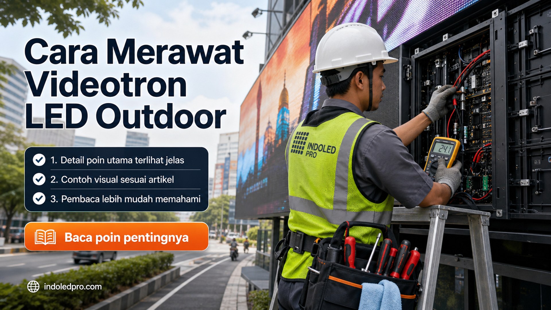 Ilustrasi sewa videotron Semarang - Cara Merawat Videotron LED Outdoor
