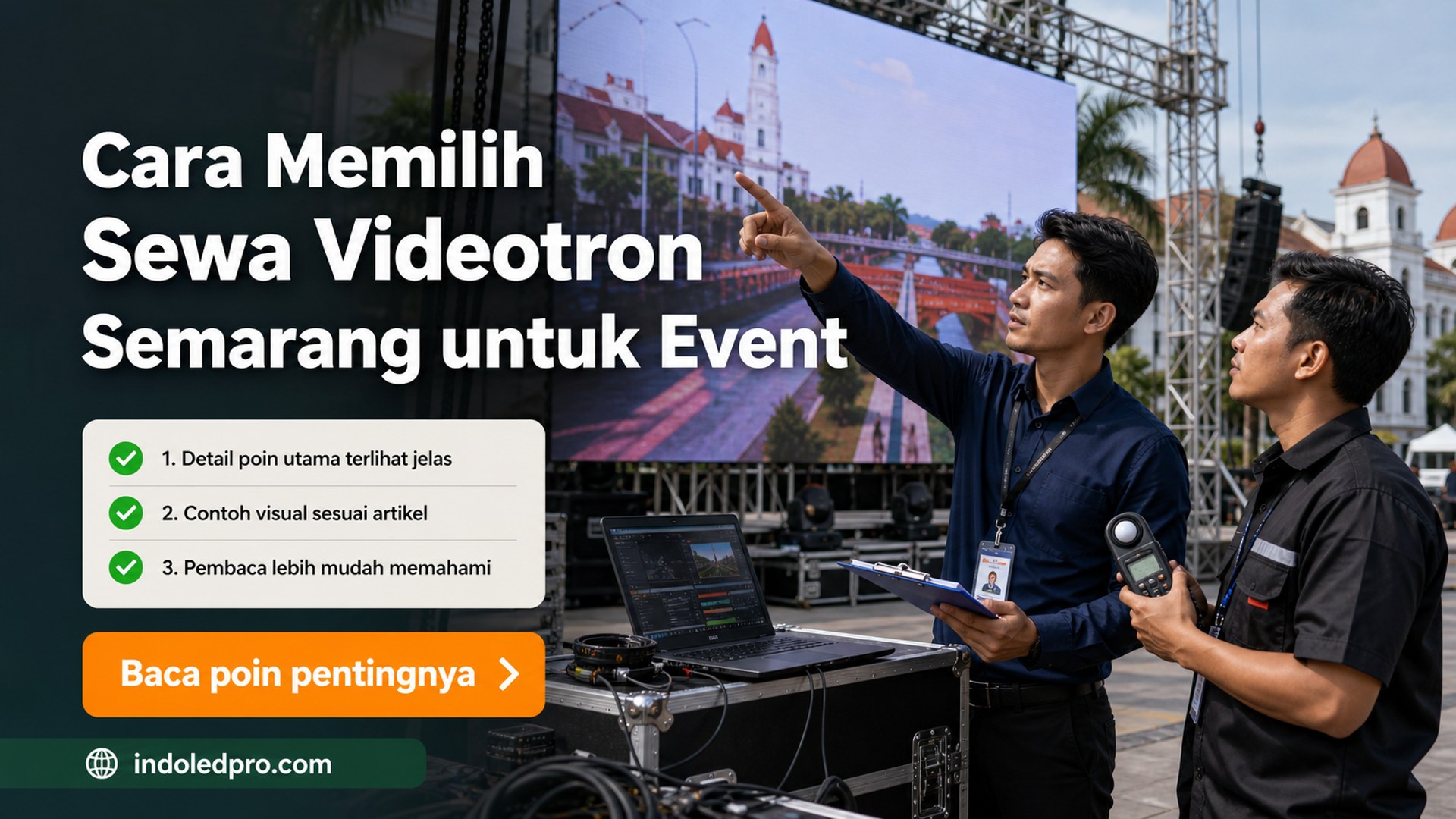 Ilustrasi Cara Memilih Sewa Videotron Semarang untuk Event