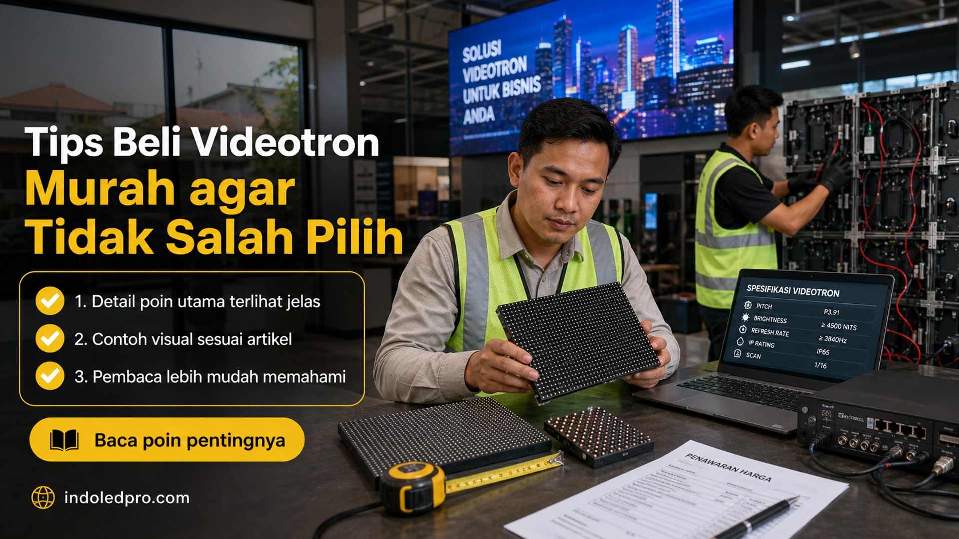 Ilustrasi sewa videotron Semarang - Tips Beli Videotron Murah agar Tidak Salah Pilih