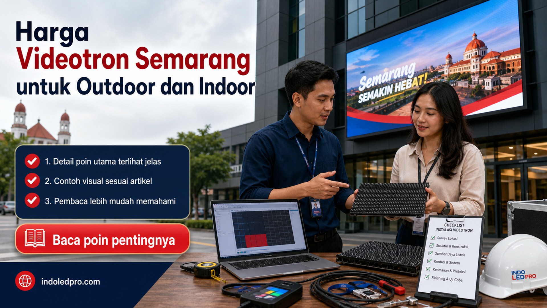 Ilustrasi sewa videotron Semarang - Harga Videotron Semarang untuk Outdoor dan Indoor