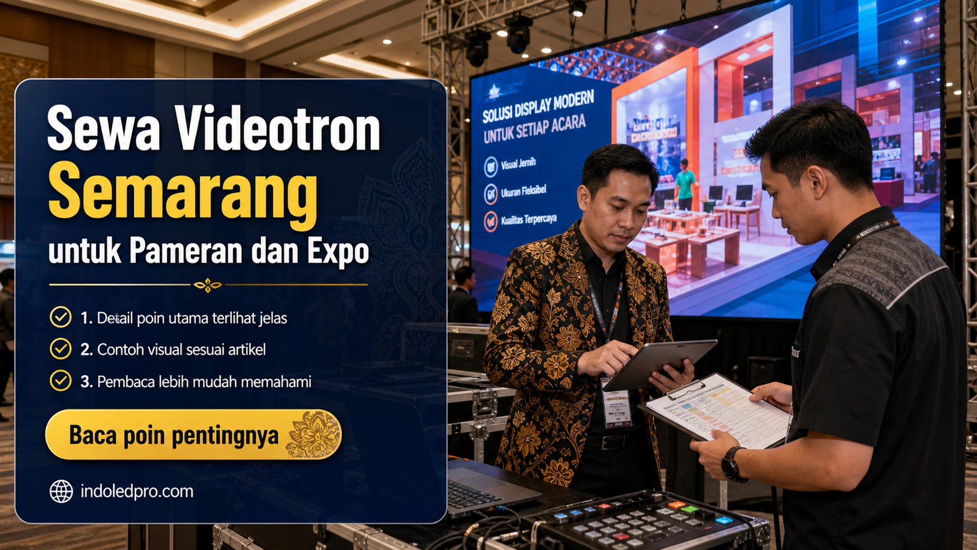 Ilustrasi Sewa Videotron Semarang untuk Pameran dan Expo