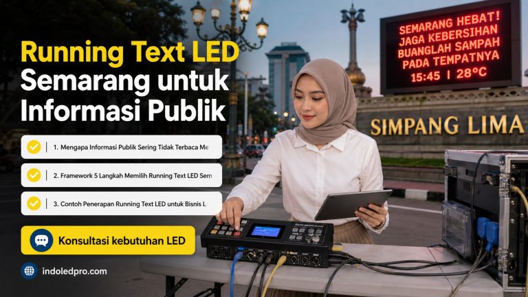 Running Text LED Semarang untuk Informasi Publik