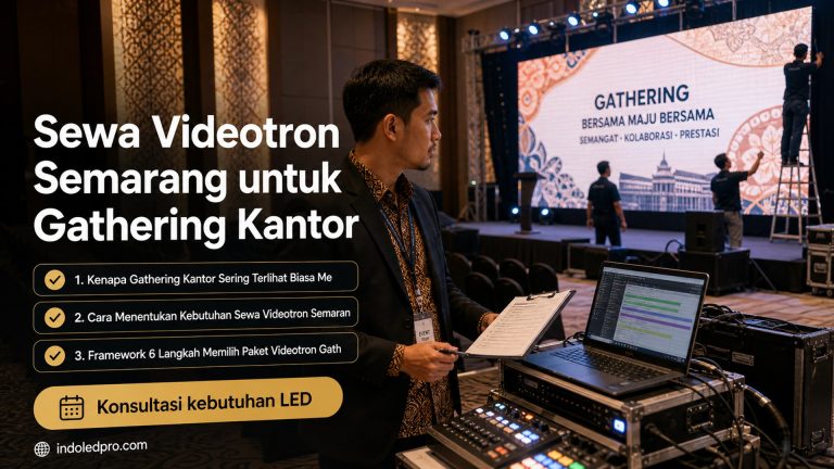 Sewa Videotron Semarang untuk Gathering Kantor