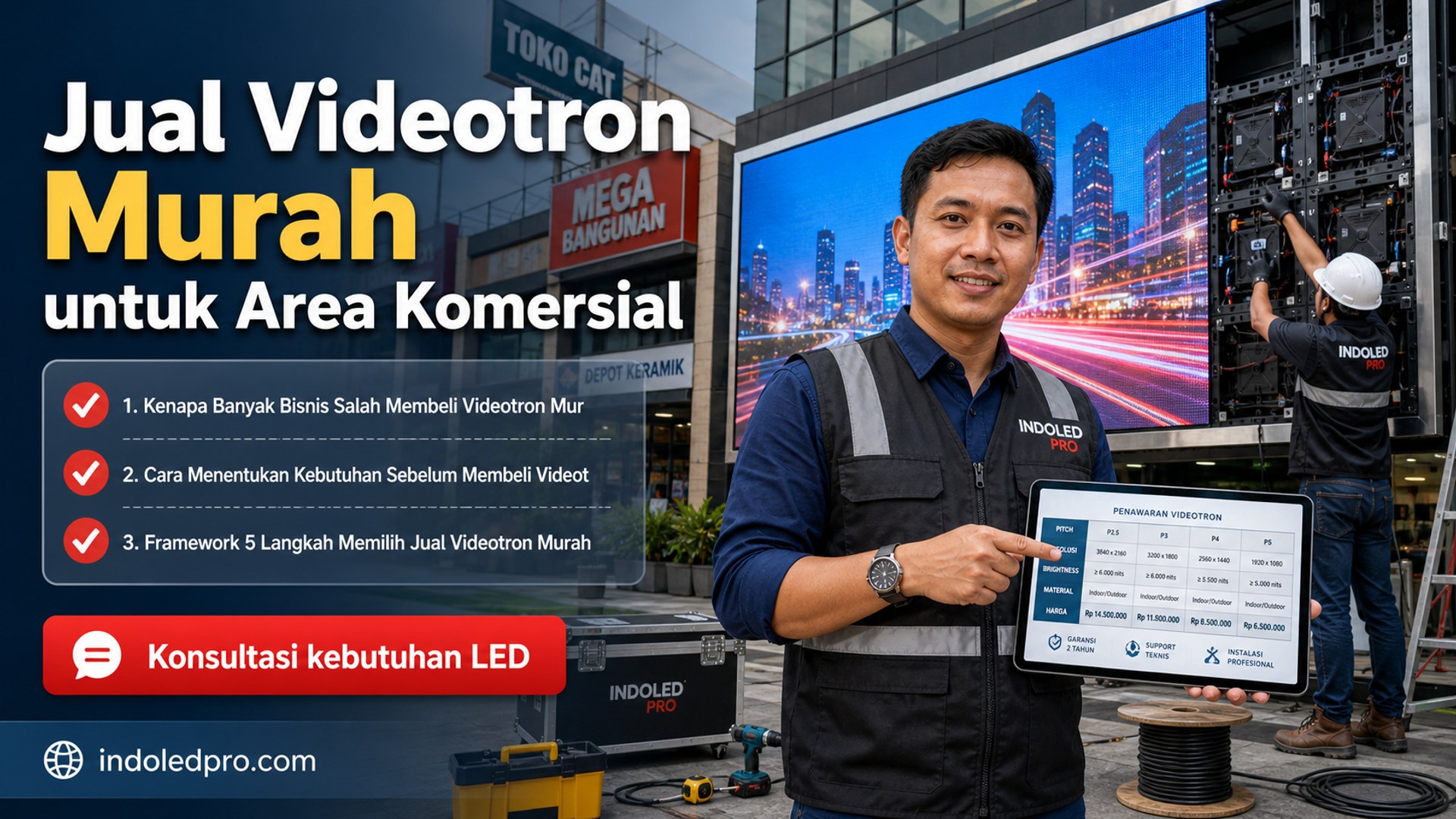 sewa videotron Semarang - Jual Videotron Murah untuk Area Komersial