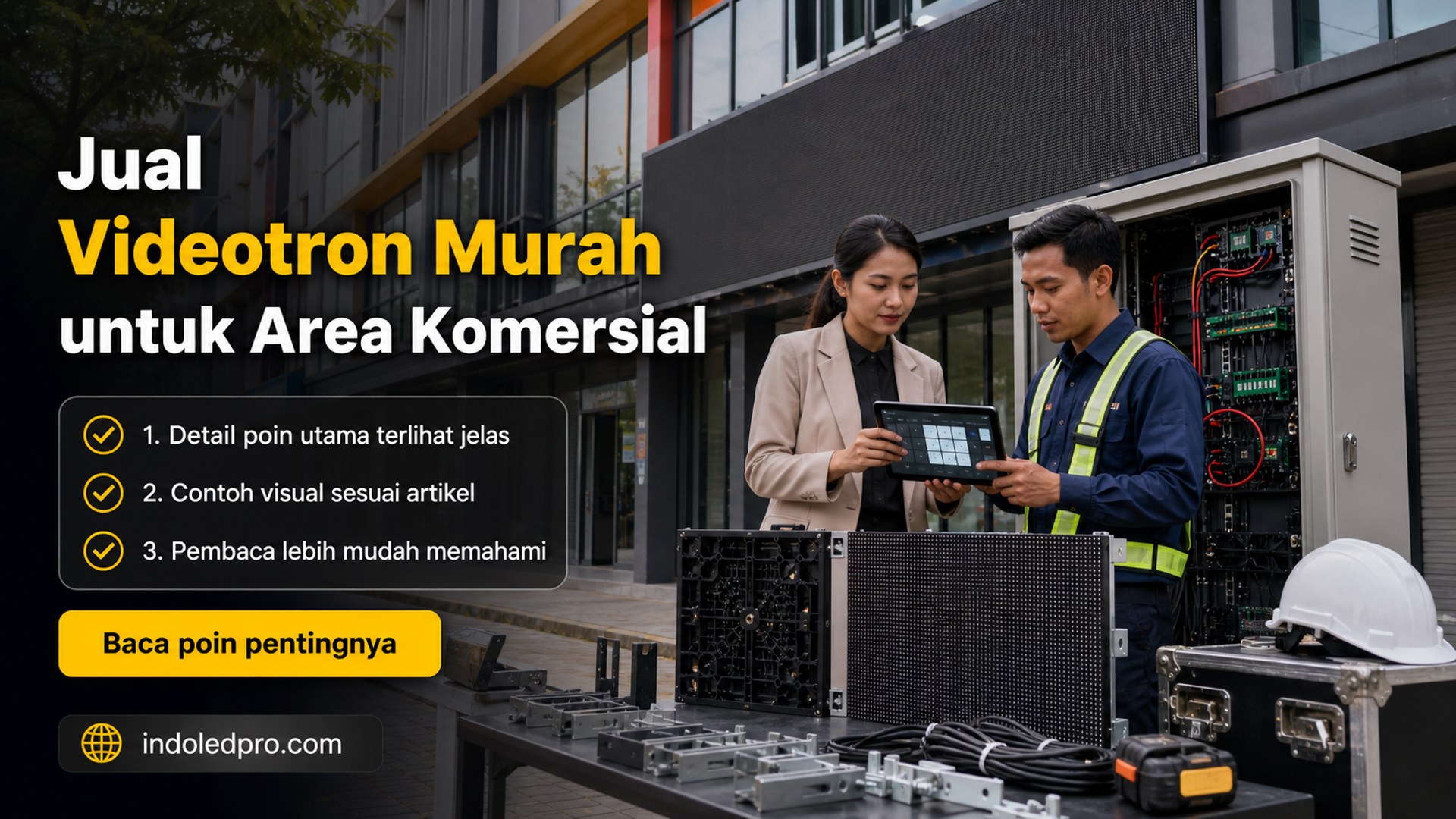 Ilustrasi sewa videotron Semarang - Jual Videotron Murah untuk Area Komersial