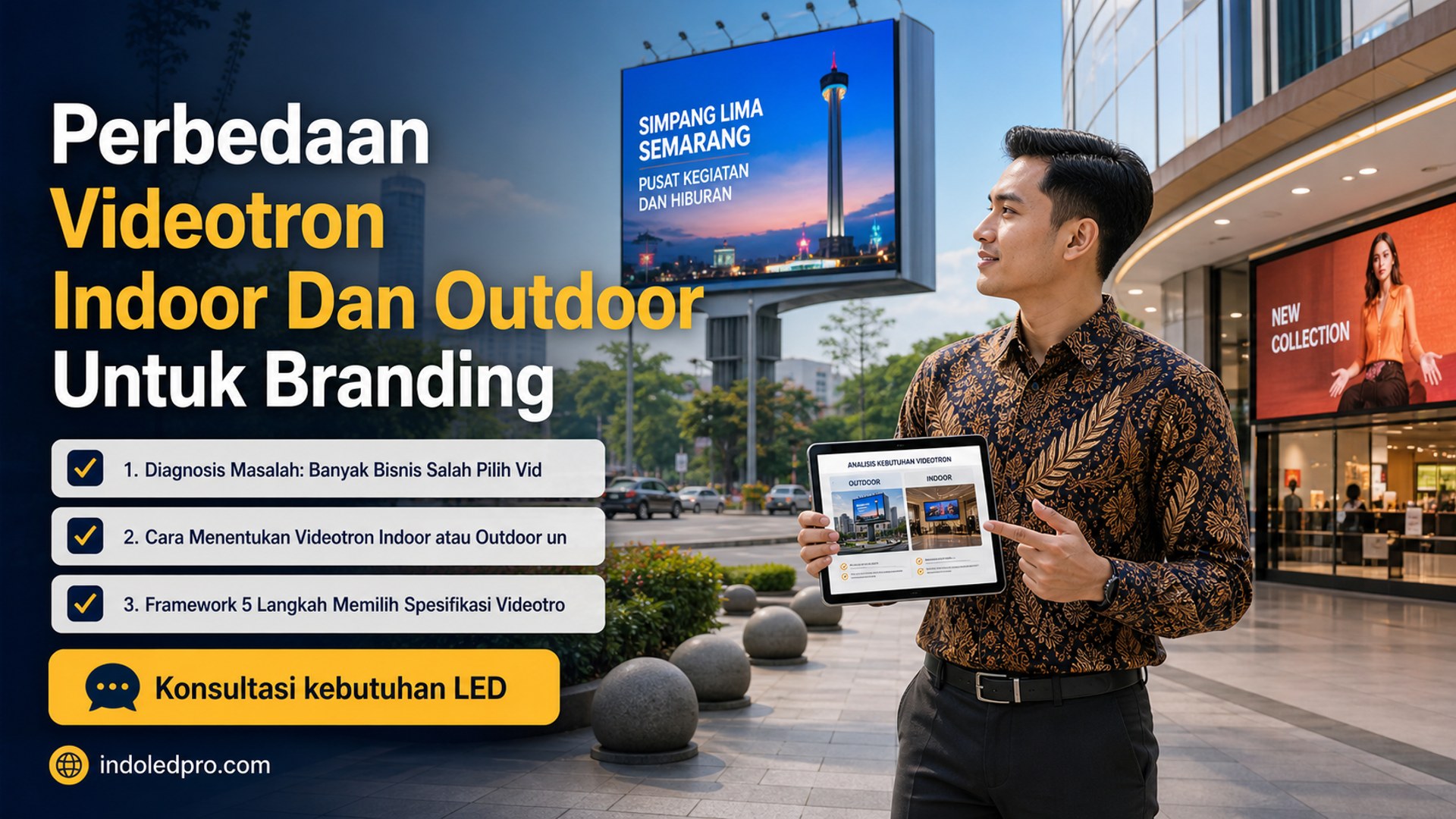 sewa videotron Semarang - Perbedaan Videotron Indoor Dan Outdoor Untuk Branding