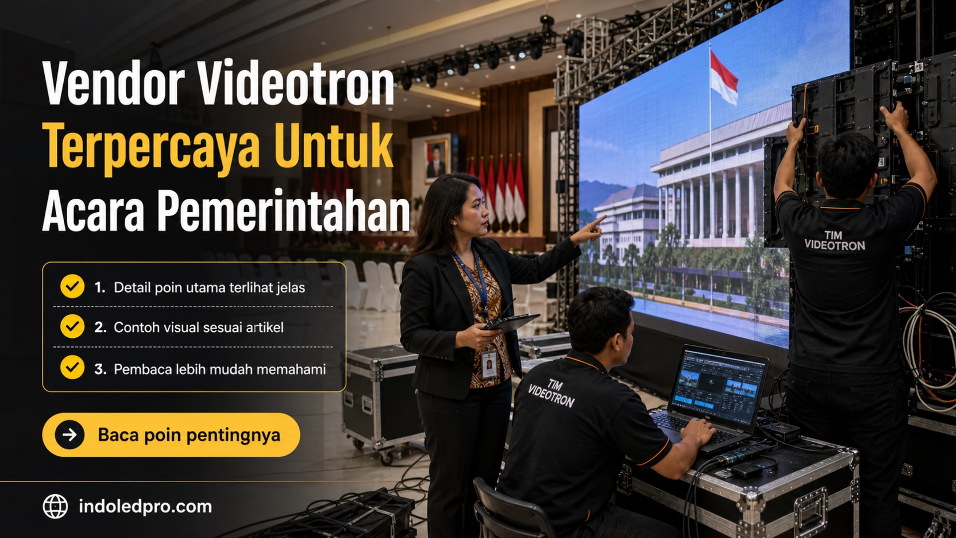 Ilustrasi sewa videotron Semarang - Vendor Videotron Terpercaya Untuk Acara Pemerintahan