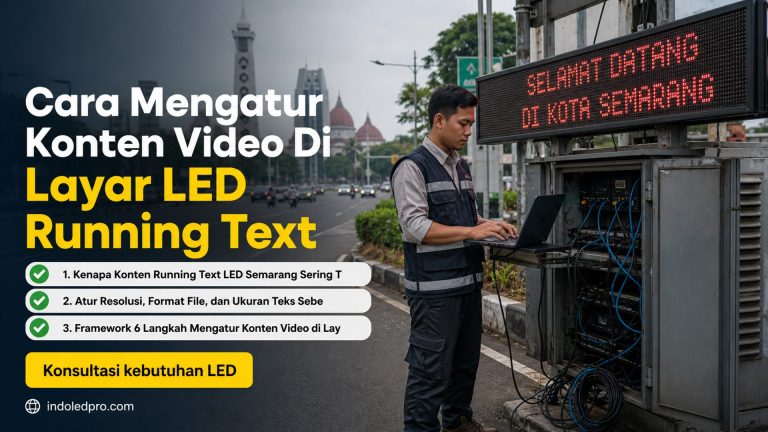 Cara Mengatur Konten Video Di Layar LED Running Text