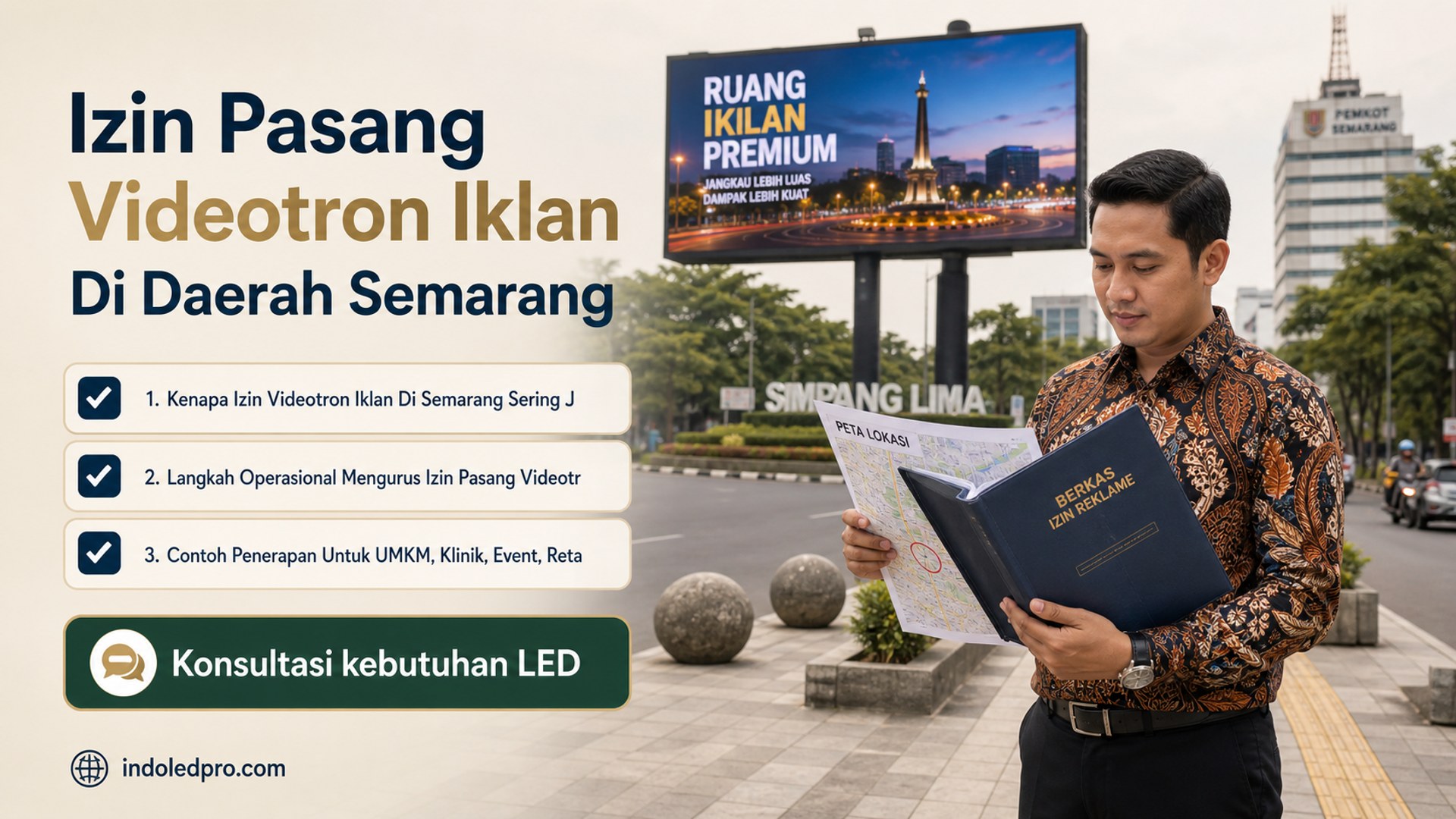 sewa videotron Semarang - Izin Pasang Videotron Iklan Di Daerah Semarang
