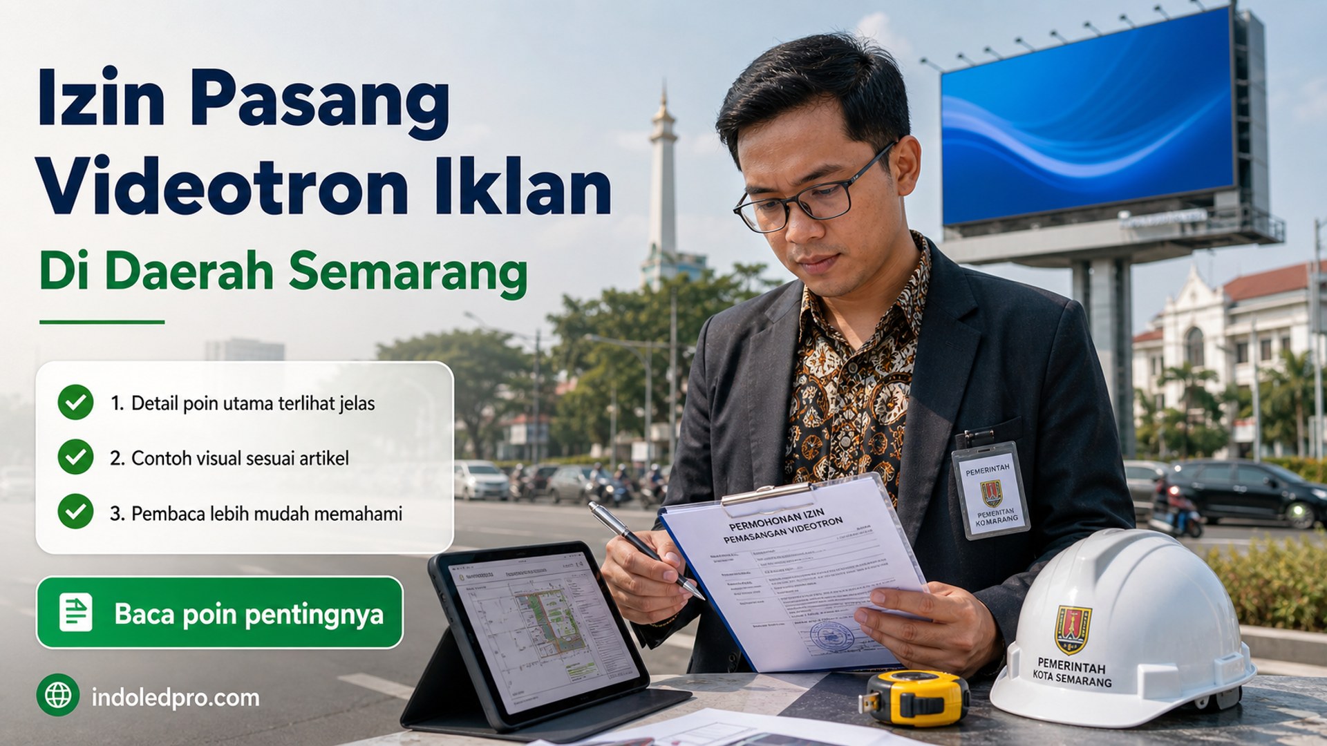 Ilustrasi sewa videotron Semarang - Izin Pasang Videotron Iklan Di Daerah Semarang