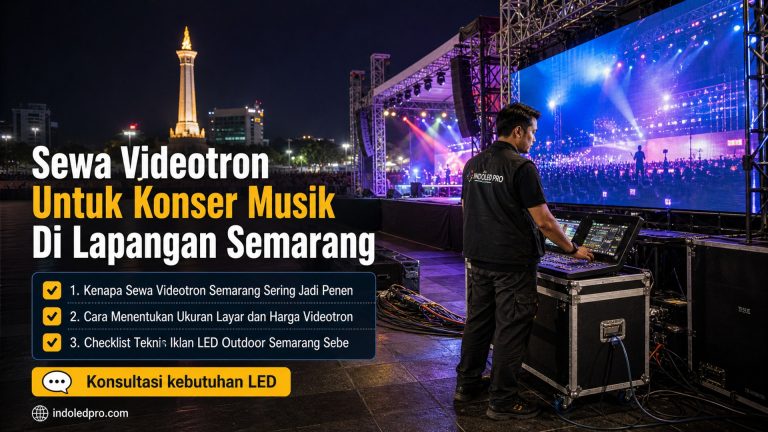 Sewa Videotron Untuk Konser Musik Di Lapangan Semarang