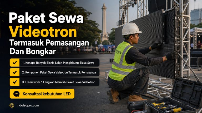 Paket Sewa Videotron Termasuk Pemasangan Dan Bongkar