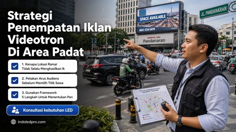 Strategi Penempatan Iklan Videotron Di Area Padat