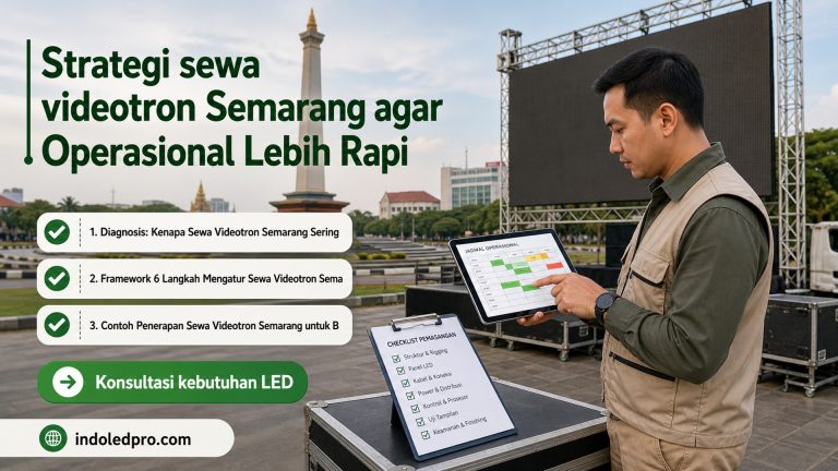 Strategi sewa videotron Semarang agar Operasional Lebih Rapi