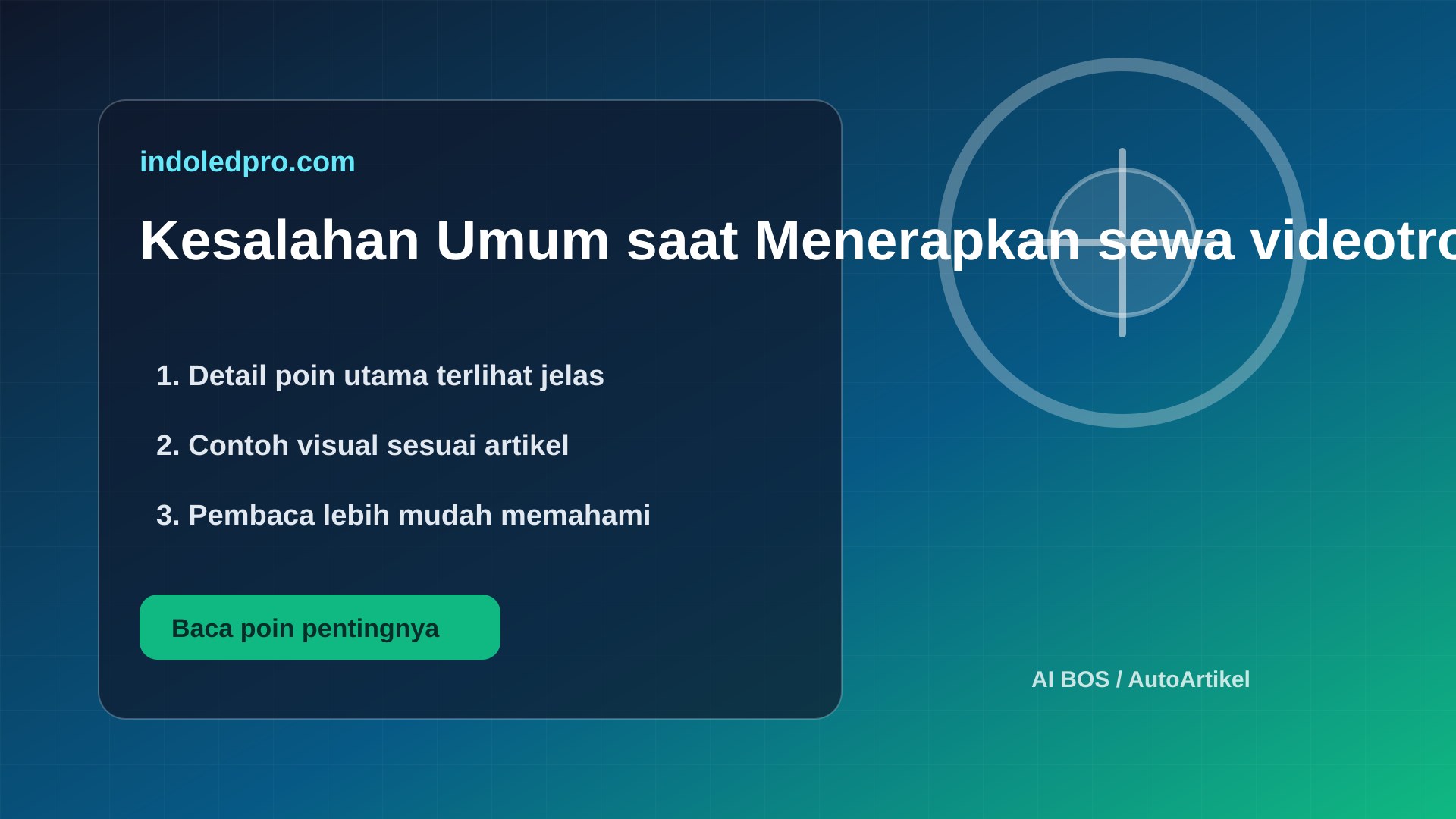 Ilustrasi Kesalahan Umum saat Menerapkan sewa videotron Semarang