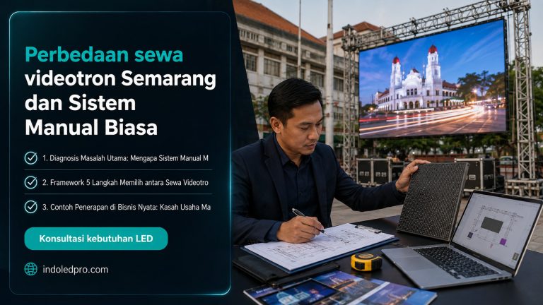 Perbedaan sewa videotron Semarang dan Sistem Manual Biasa