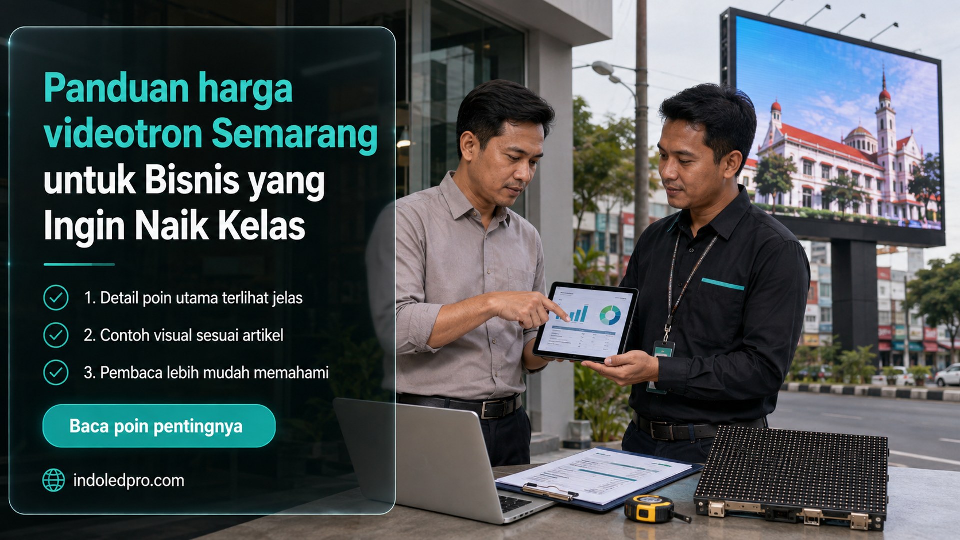 Ilustrasi sewa videotron Semarang - Panduan harga videotron Semarang untuk Bisnis yang Ingin Naik Kelas