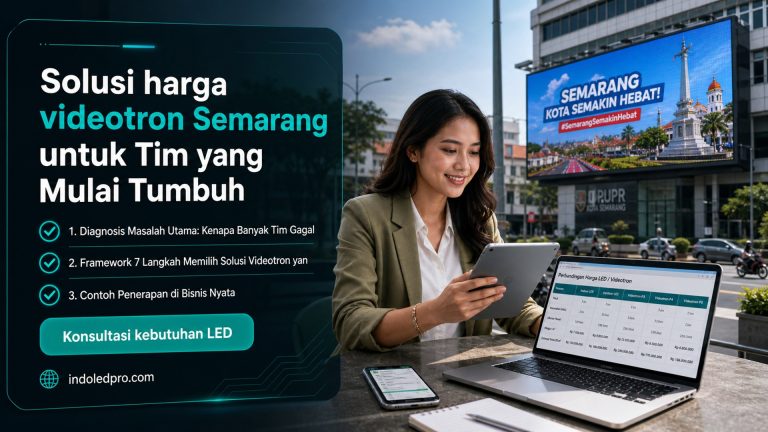 Solusi harga videotron Semarang untuk Tim yang Mulai Tumbuh