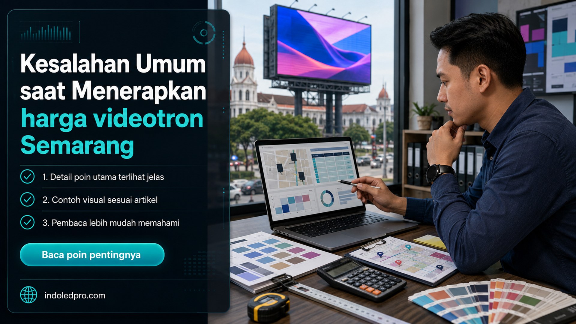 Ilustrasi sewa videotron Semarang - Kesalahan Umum saat Menerapkan harga videotron Semarang