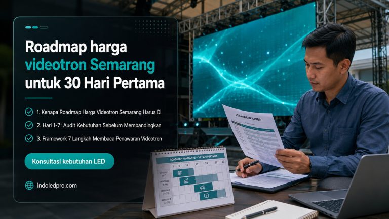 Roadmap harga videotron Semarang untuk 30 Hari Pertama
