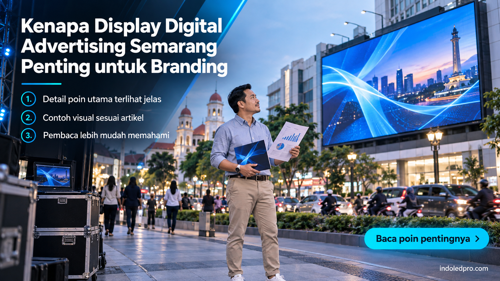 Ilustrasi sewa videotron Semarang - Kenapa Display Digital Advertising Semarang Penting untuk Branding