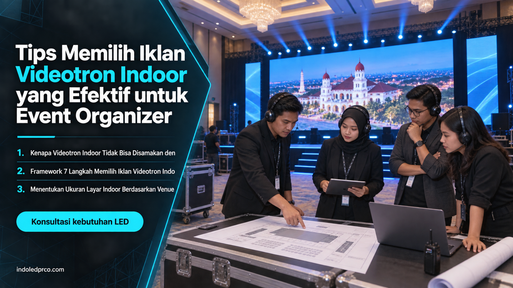 sewa videotron Semarang - Tips Memilih Iklan Videotron Indoor yang Efektif untuk Event Organizer
