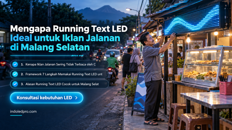 Mengapa Running Text LED Ideal untuk Iklan Jalanan di Malang Selatan