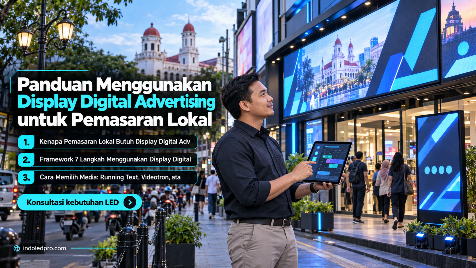 sewa videotron Semarang - Panduan Menggunakan Display Digital Advertising untuk Pemasaran Lokal