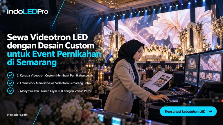 Sewa Videotron LED dengan Desain Custom untuk Event Pernikahan di Semarang