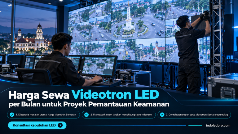 Harga Sewa Videotron LED per Bulan untuk Proyek Pemantauan Keamanan