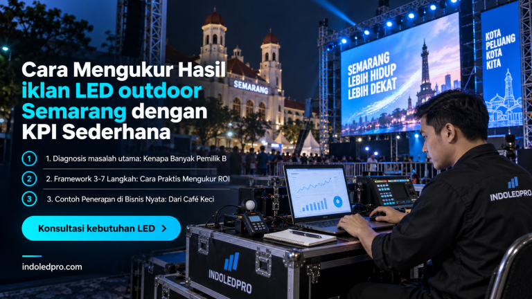 Cara Mengukur Hasil iklan LED outdoor Semarang dengan KPI Sederhana