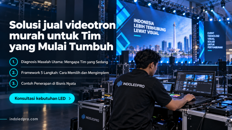 Solusi jual videotron murah untuk Tim yang Mulai Tumbuh