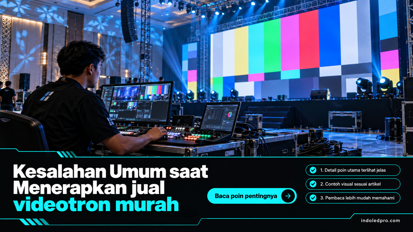 Ilustrasi sewa videotron Semarang - Kesalahan Umum saat Menerapkan jual videotron murah